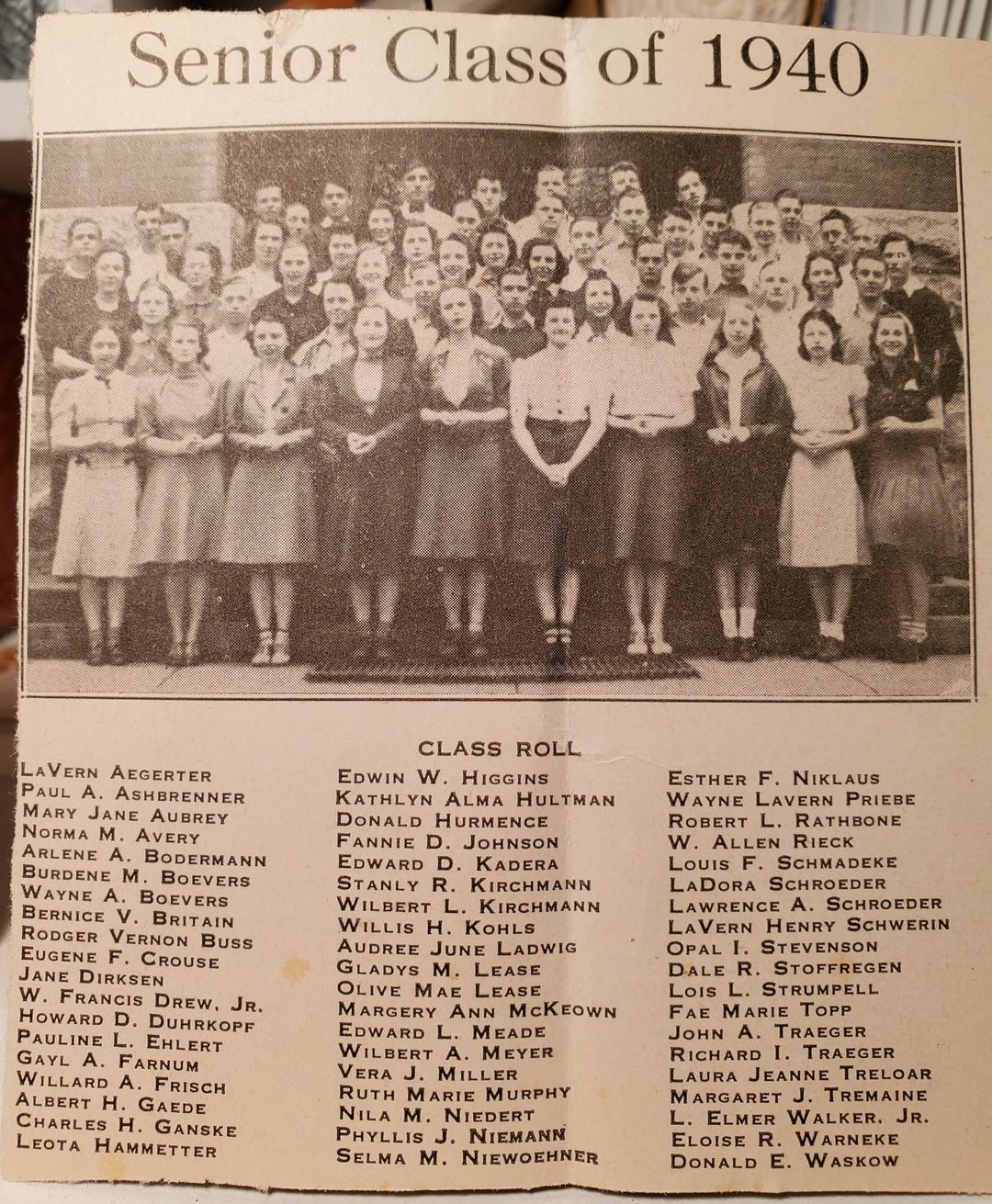 Sumner Memories Are Forever - Class of 1940
