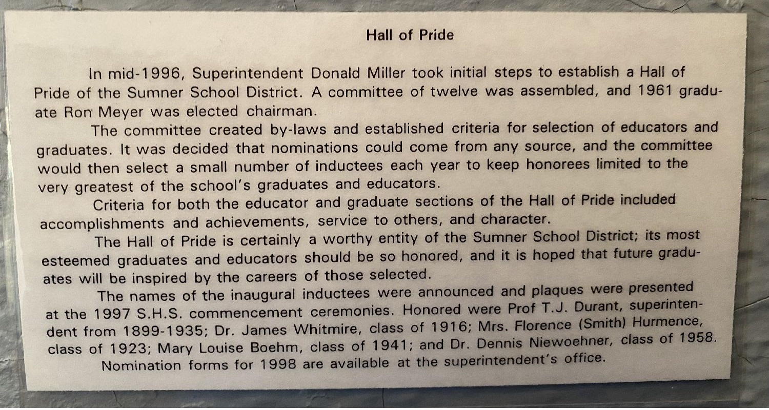 Sumner Hall of Pride